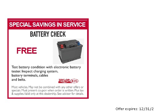 kia coupons for battery